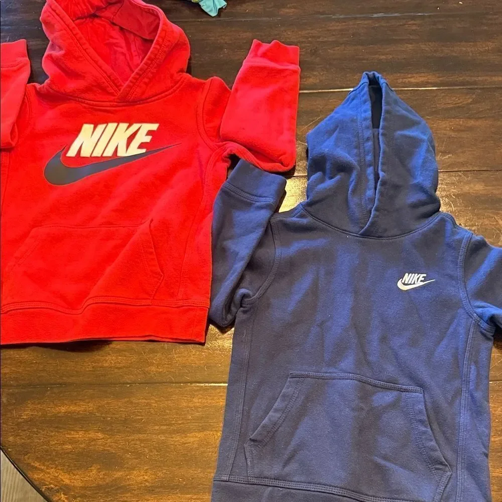 Nike Kids' Red and Navy Hoodies Boys 6